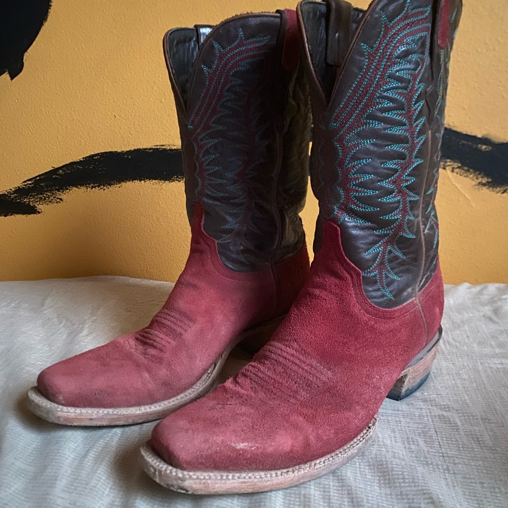 Resistol rough out cowboy boots